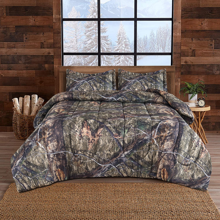 Mossy Oak Country DNA Goose Down Alternative Comforter Camouflage & Hunting  Forest Theme Bedding Set